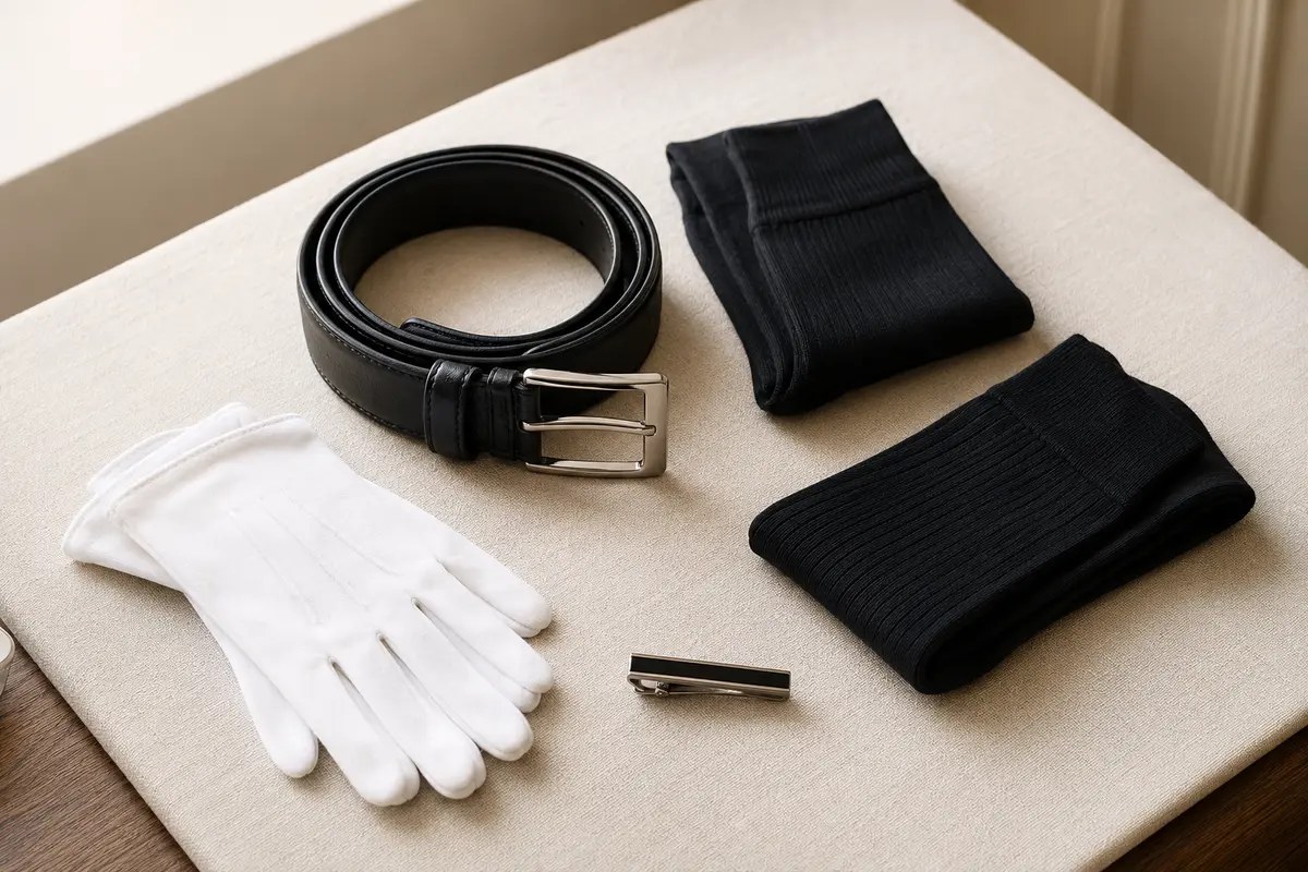Cintura, calzini, guanti e accessori del Kit Operatore Sartoria Campana